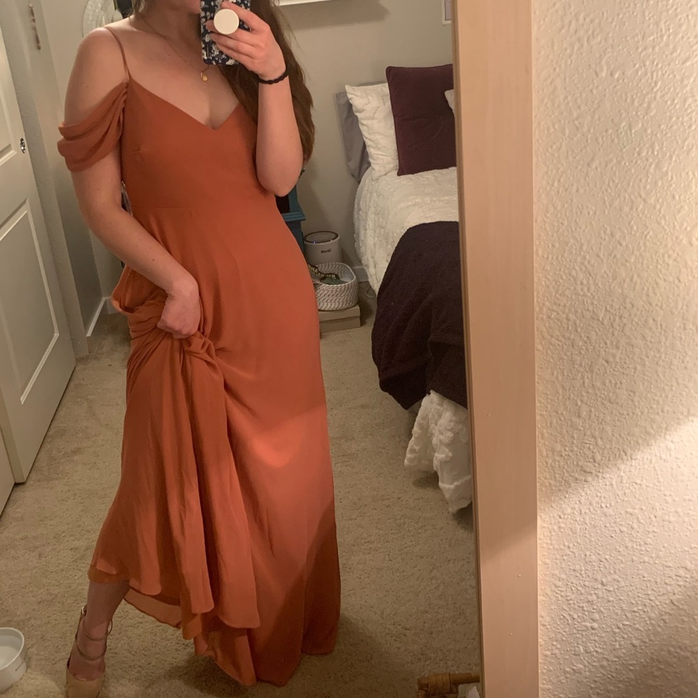 Birdy Grey Terra Cotta Bridesmaid Dress - Size M